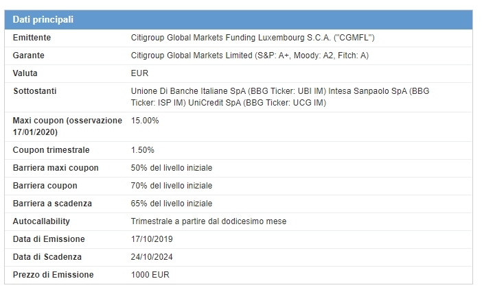 dati principali